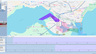 Varna Port Pilot MVP#2 - Risk Assessment Environment (bird view - color code representation of risks in Channel 3)