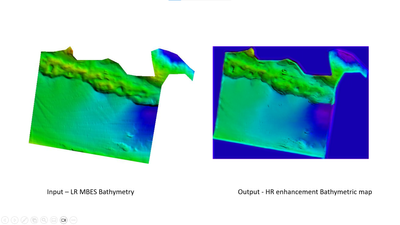 Enhanced Bathymetry Mapping: Low-Resolution Input vs High-Resolution Output